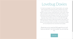 Desktop Screenshot of lovebugdoxies.com